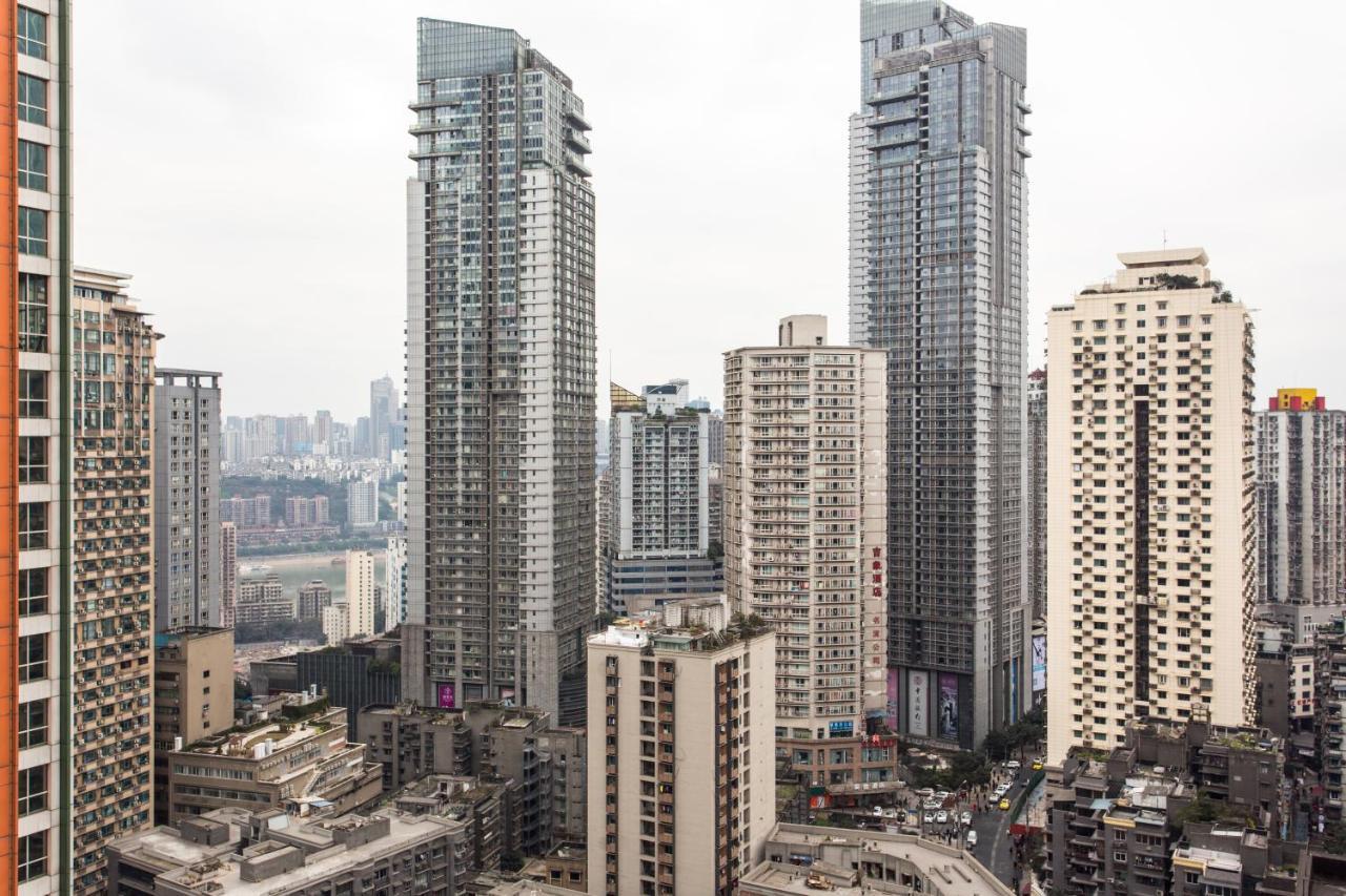 Xiao Yu Residential Apartment Near Jiefangbei And Hongya Cave Чунцін Екстер'єр фото